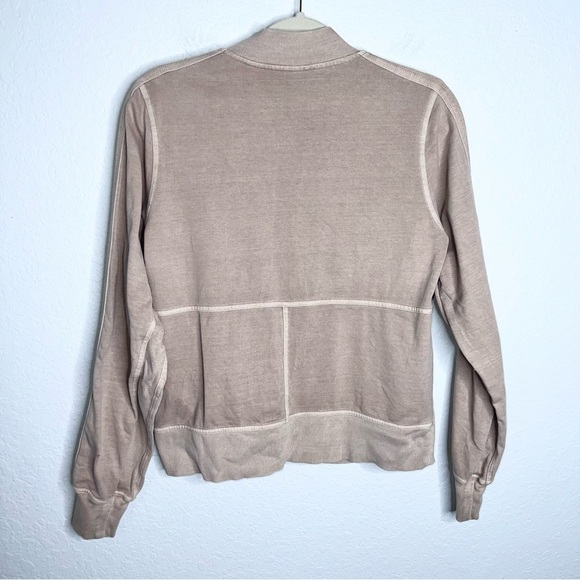 Athleta Sweater Farallon Women Small Tan Zip Up Lightweight Jacket Mocha Latte T - Picture 4 of 9